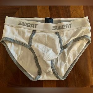 White Sweat Cotton Briefs